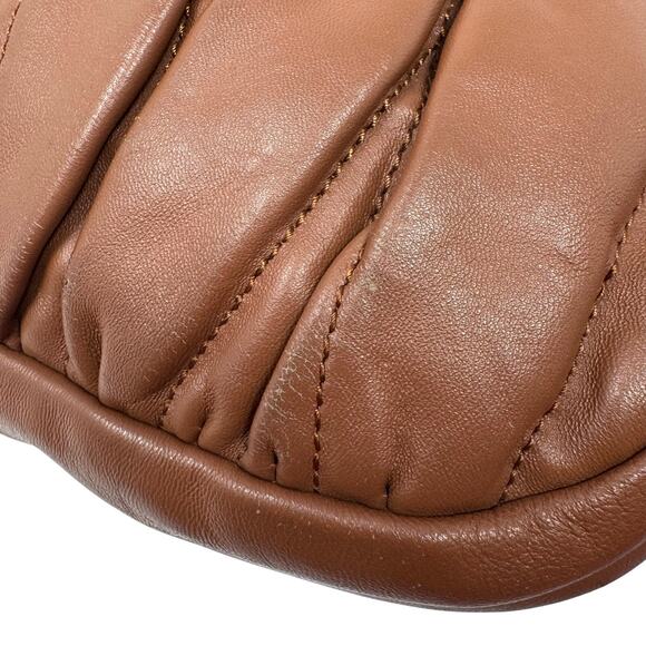 Miu Miu Brown Coffer matelassé leather hobo/shoulder bag with Braided Handle - Picture 14 of 16